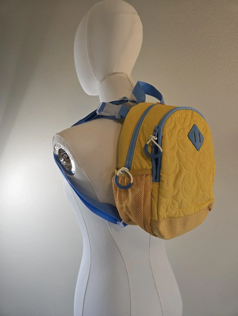 NWT Cat and JackYellow & Blue Kids Backpack Bright Smiley Design